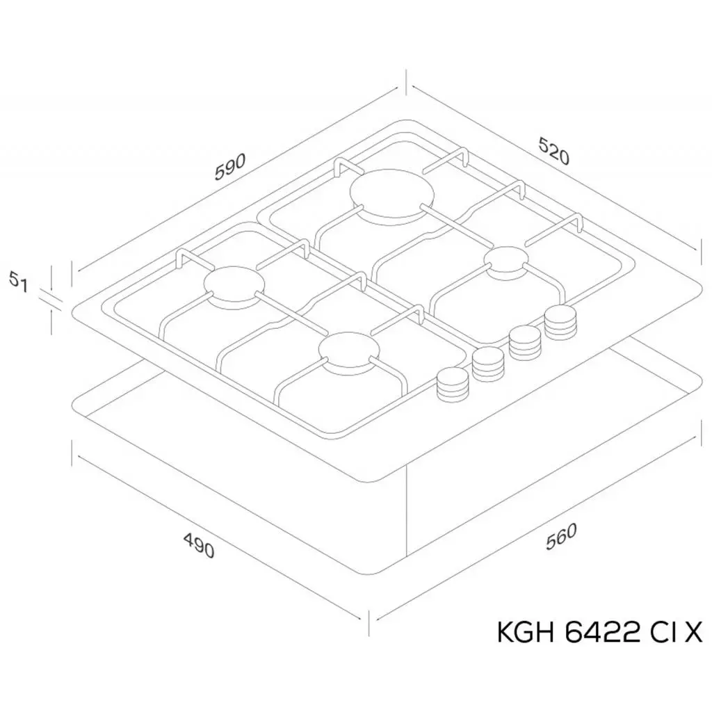 Варочная поверхность Kernau KGH 6422 TCI X FLAT - 1 Варочная поверхность Kernau KGH 6422 TCI X FLAT - 1