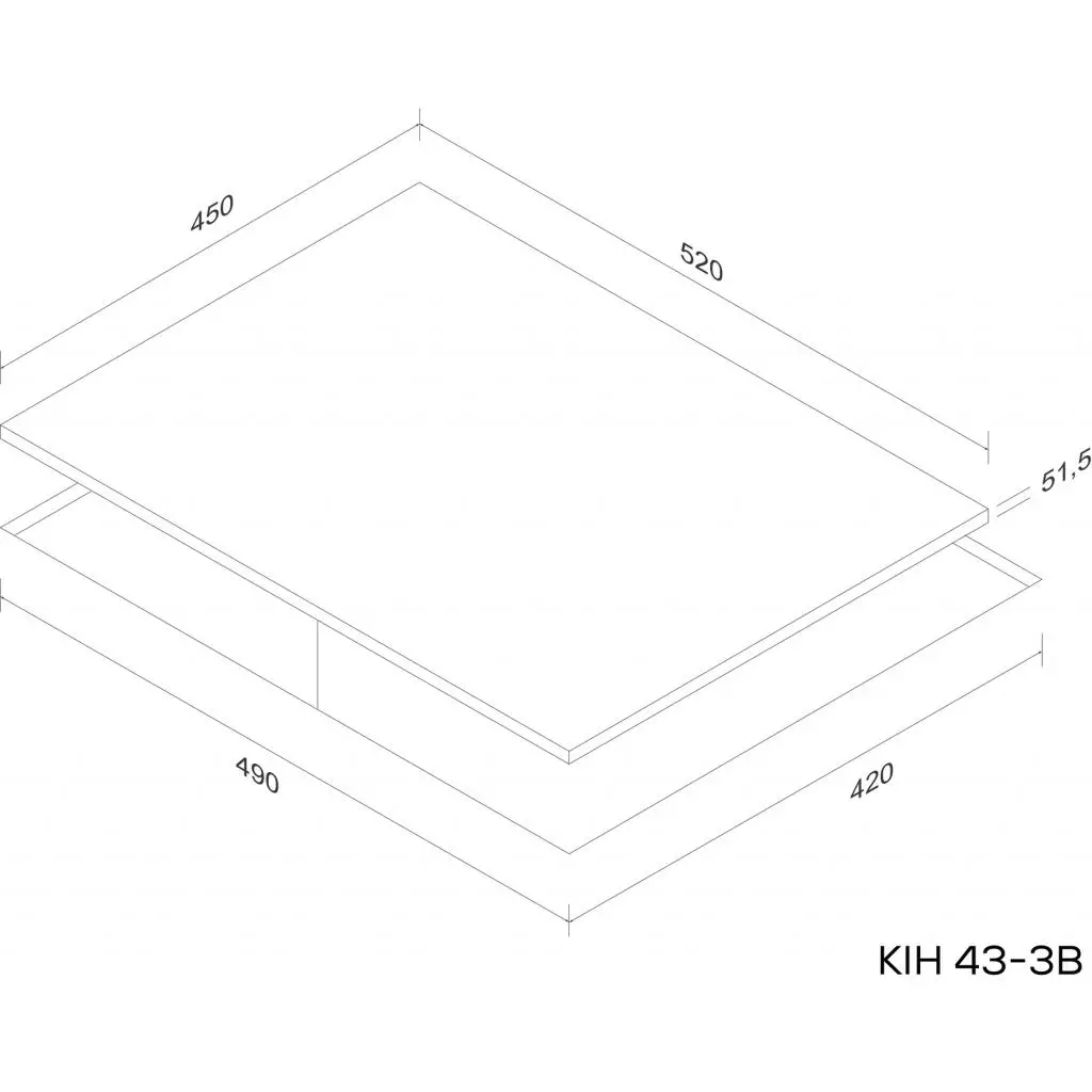 Варочная поверхность Kernau KIH 43-3B - 1 Варочная поверхность Kernau KIH 43-3B - 1