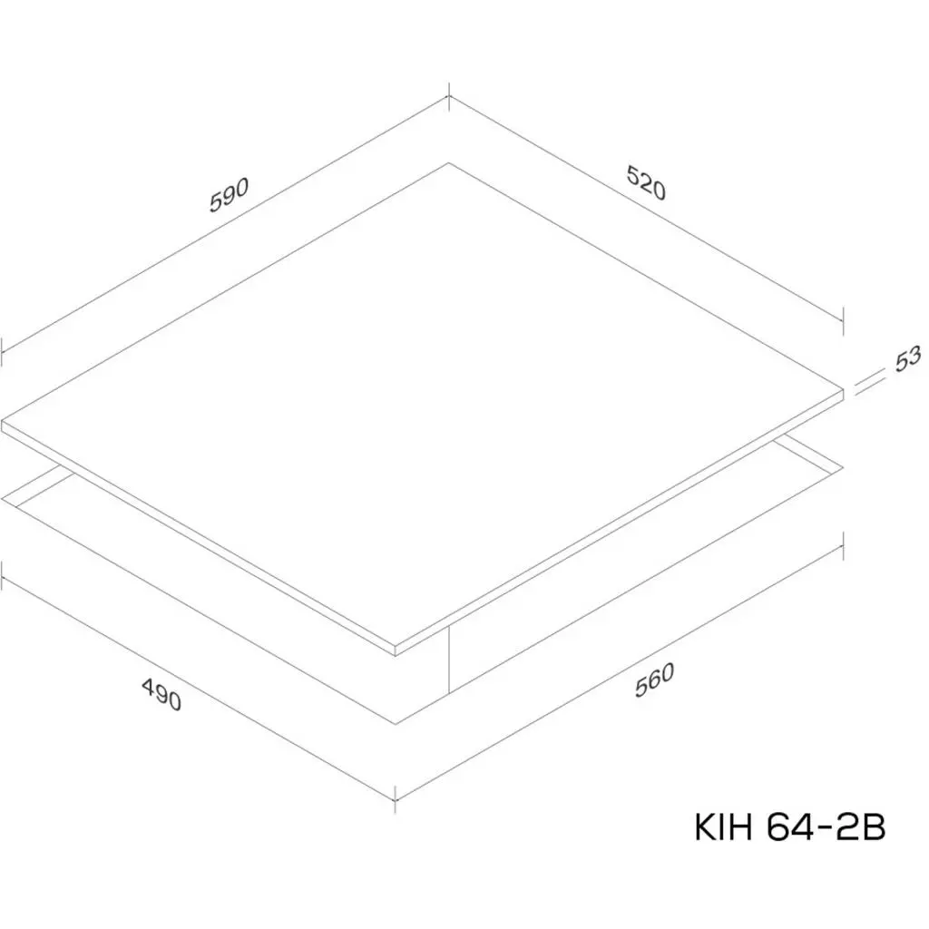Варочная поверхность Kernau KIH 64-2B - 1 Варочная поверхность Kernau KIH 64-2B - 1