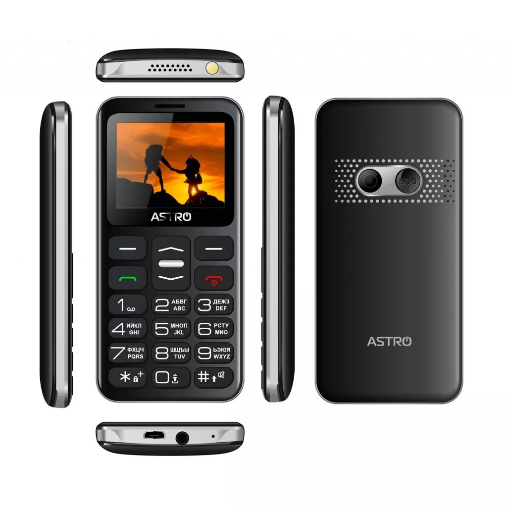 Мобильный телефон Astro A169 Black Gray - 2