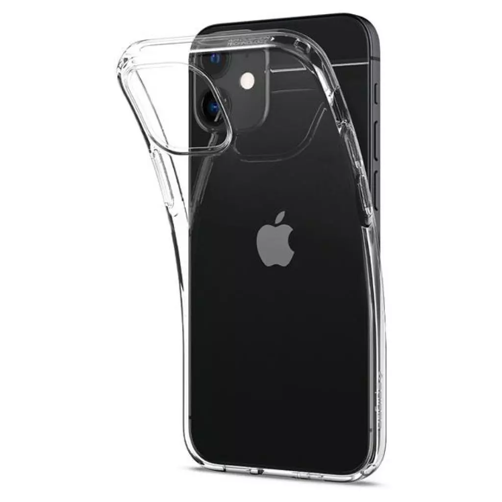 Чехол для моб. телефона Spigen iPhone 12 mini Crystal Flex, Crystal Clear (ACS01539) - 1 Чехол для моб. телефона Spigen iPhone 12 mini Crystal Flex, Crystal Clear (ACS01539) - 1