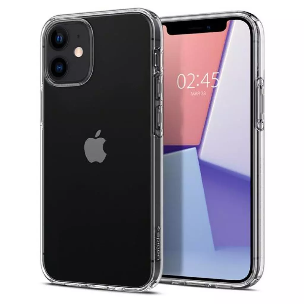 Чехол для моб. телефона Spigen iPhone 12 mini Crystal Flex, Crystal Clear (ACS01539) - 2 Чехол для моб. телефона Spigen iPhone 12 mini Crystal Flex, Crystal Clear (ACS01539) - 2