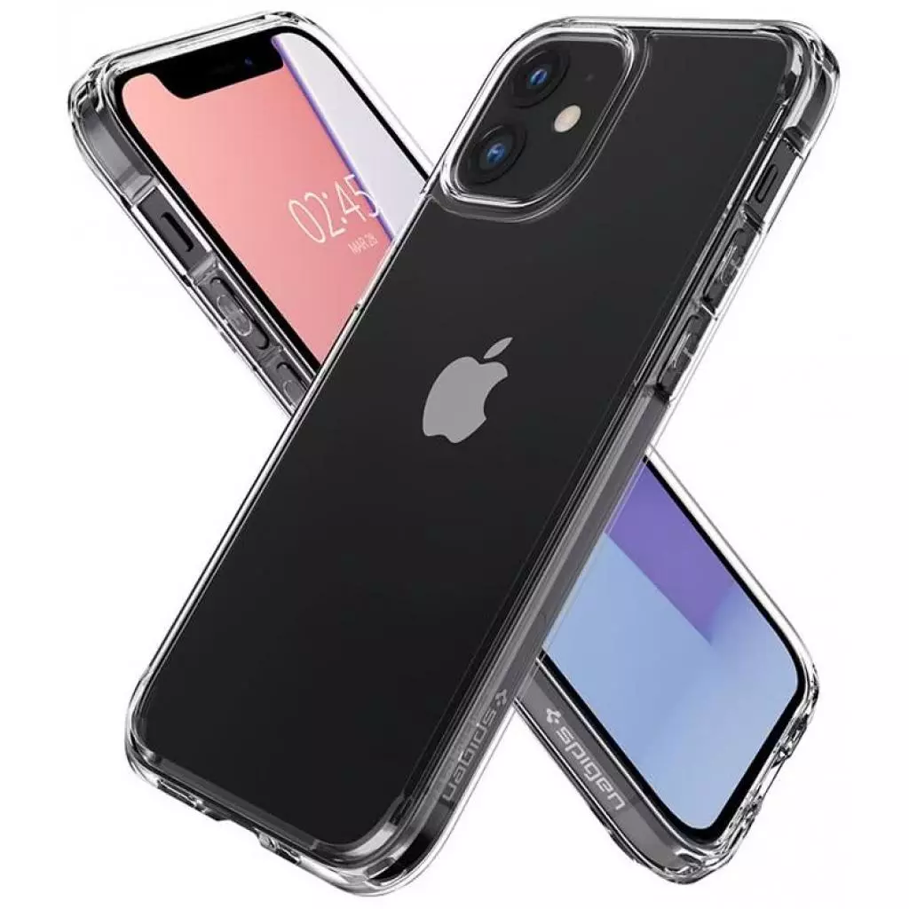 Чехол для моб. телефона Spigen iPhone 12 mini Crystal Hybrid, Crystal Clear (ACS01542) - 2 Чехол для моб. телефона Spigen iPhone 12 mini Crystal Hybrid, Crystal Clear (ACS01542) - 2