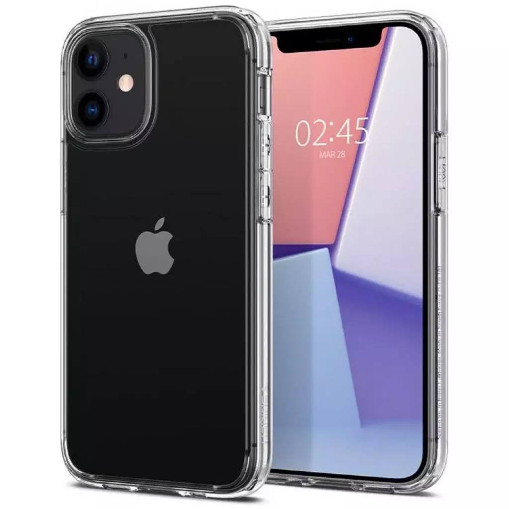 Чехол для моб. телефона Spigen iPhone 12 mini Crystal Hybrid, Crystal Clear (ACS01542) - 6 Чехол для моб. телефона Spigen iPhone 12 mini Crystal Hybrid, Crystal Clear (ACS01542) - 6