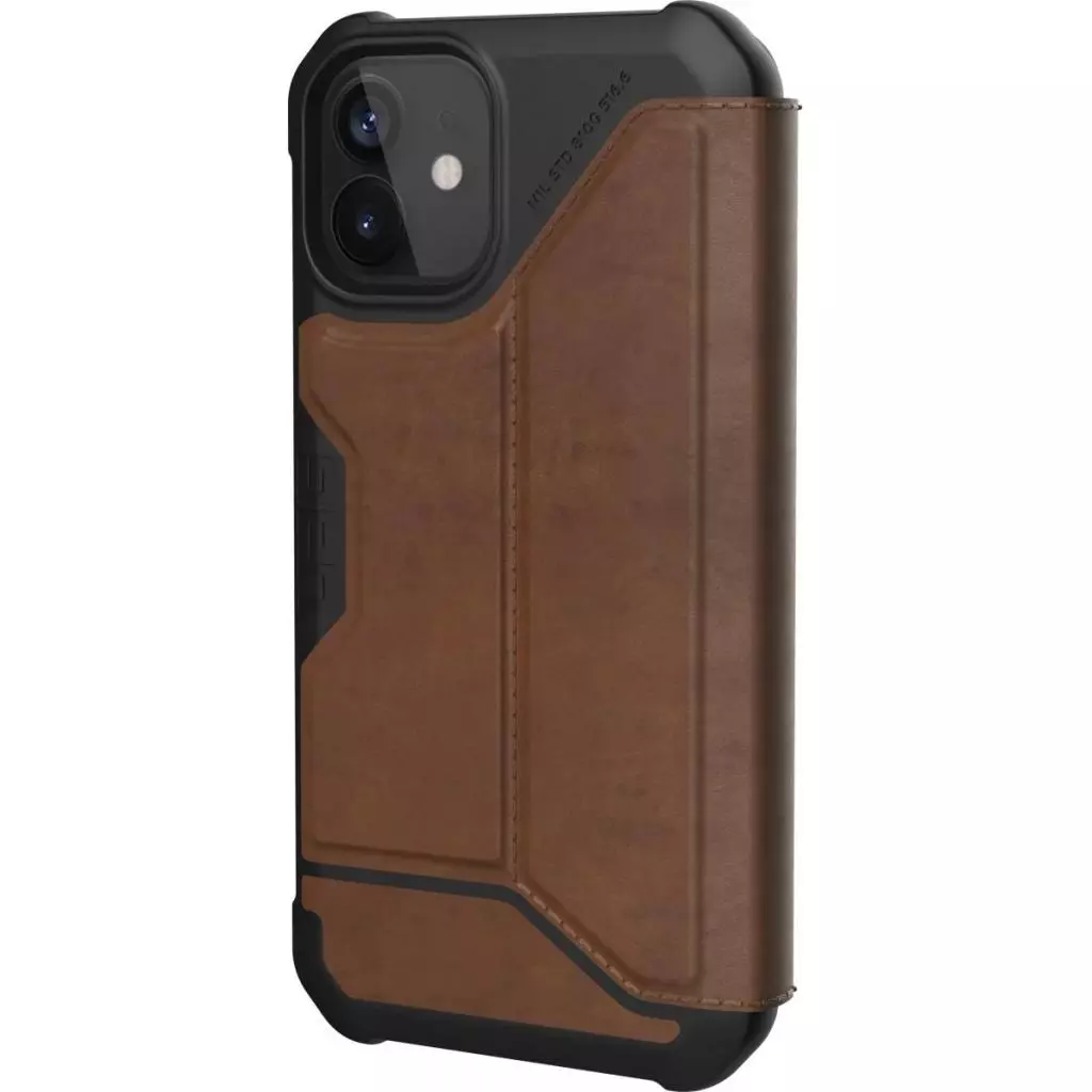 Чехол для моб. телефона Uag iPhone 12 Mini Metropolis, Leather Brown (112346118380) - 3