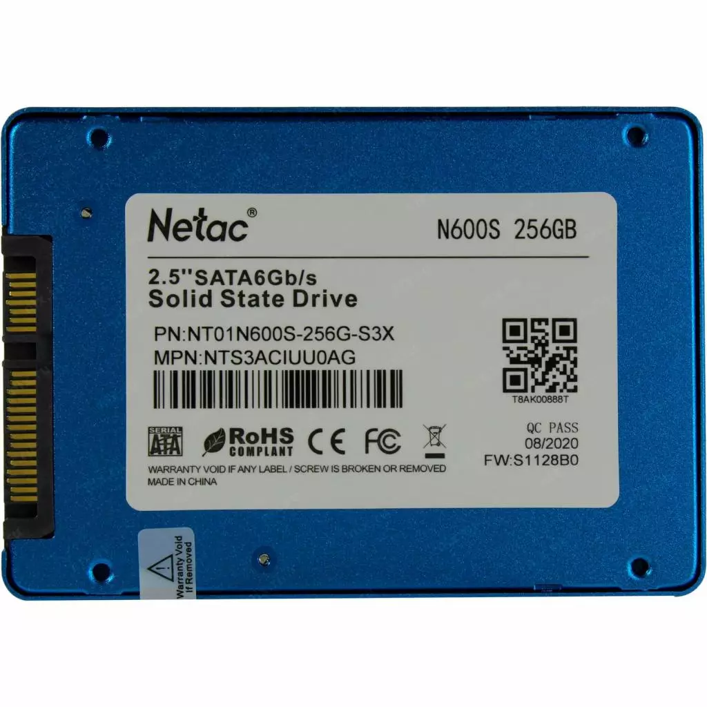 Накопитель SSD 2.5" 256GB Netac (NT01N600S-256G-S3X) - 1