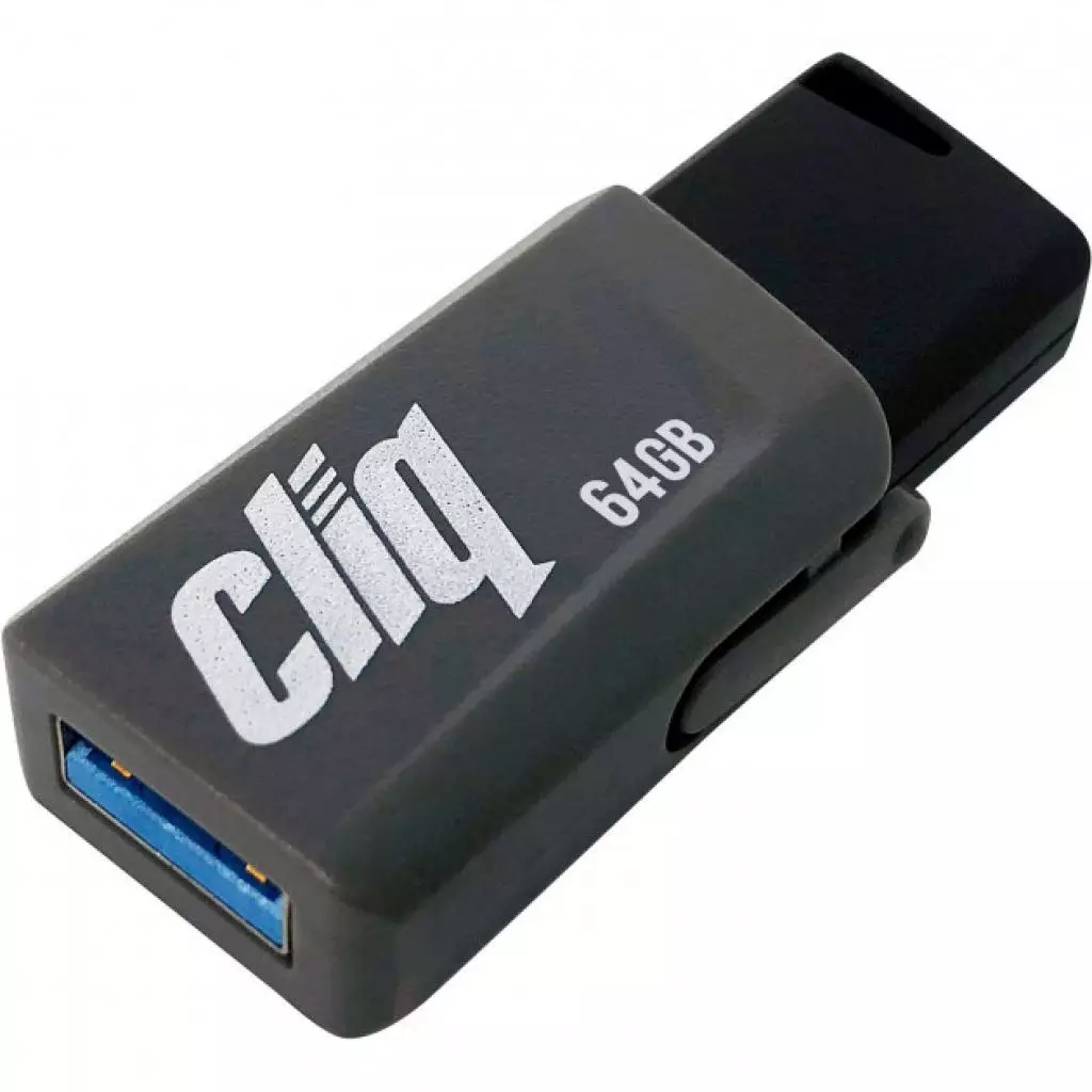 USB флеш накопитель Patriot 64GB ST-Lifestyle Cliq Grey USB 3.1 (PSF64GCL3USB)