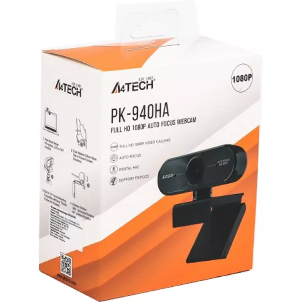 Веб-камера A4Tech PK-940HA 1080P Black (PK-940HA) - 9 Веб-камера A4Tech PK-940HA 1080P Black (PK-940HA) - 9