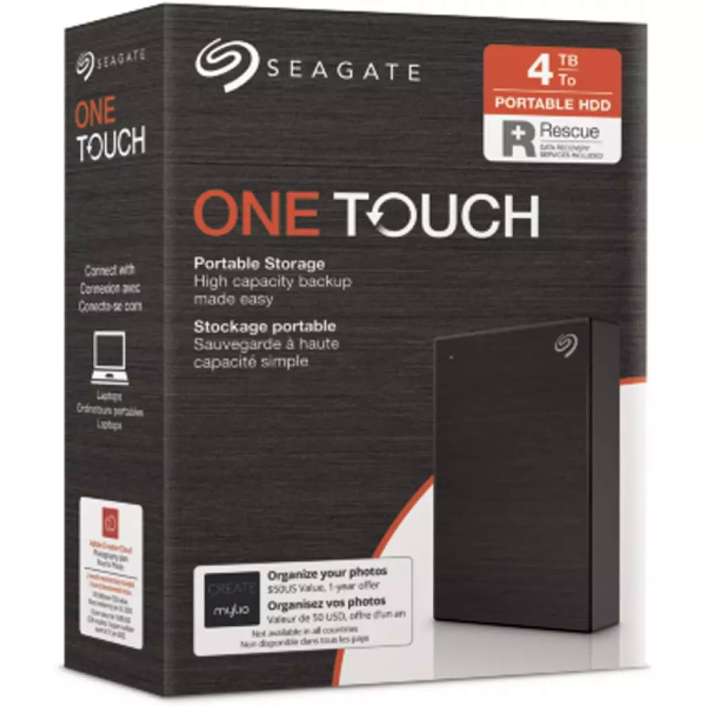 Внешний жесткий диск 2.5" 4TB One Touch USB 3.2 Seagate (STKC4000400) - 7 Внешний жесткий диск 2.5" 4TB One Touch USB 3.2 Seagate (STKC4000400) - 7