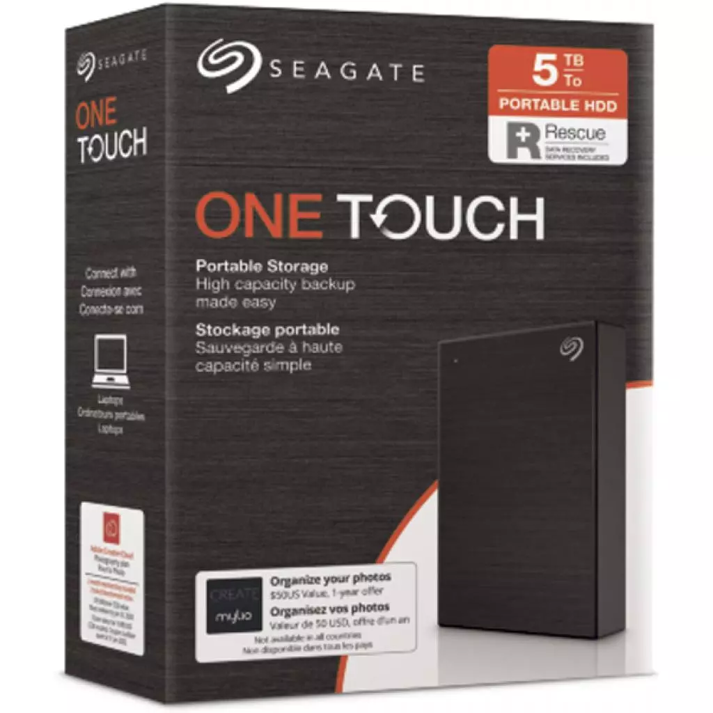Внешний жесткий диск 2.5" 5TB One Touch USB 3.2 Seagate (STKC5000400) - 7 Внешний жесткий диск 2.5" 5TB One Touch USB 3.2 Seagate (STKC5000400) - 7