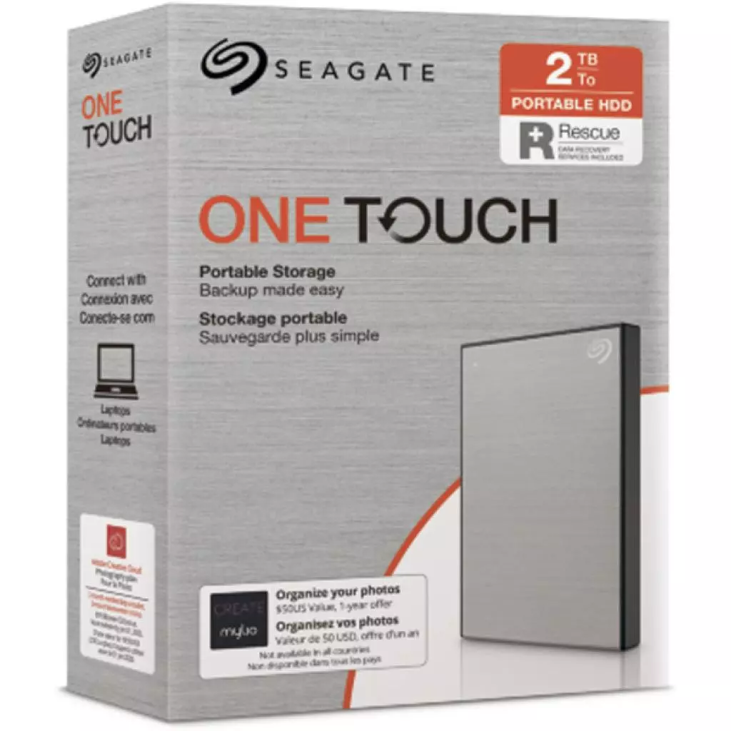 Внешний жесткий диск 2.5" 2TB One Touch USB 3.2 Seagate (STKB2000401) - 7 Внешний жесткий диск 2.5" 2TB One Touch USB 3.2 Seagate (STKB2000401) - 7