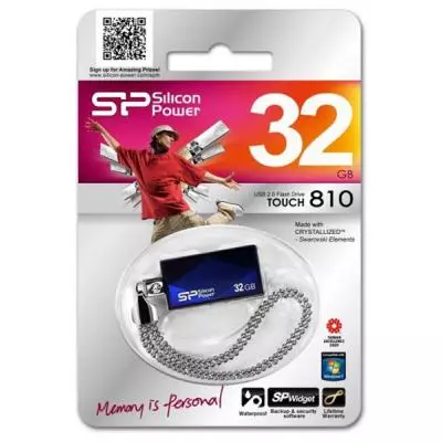 USB флеш накопитель Silicon Power 32GB Touch 810 USB 2.0 (SP032GBUF2810V1B) - 2