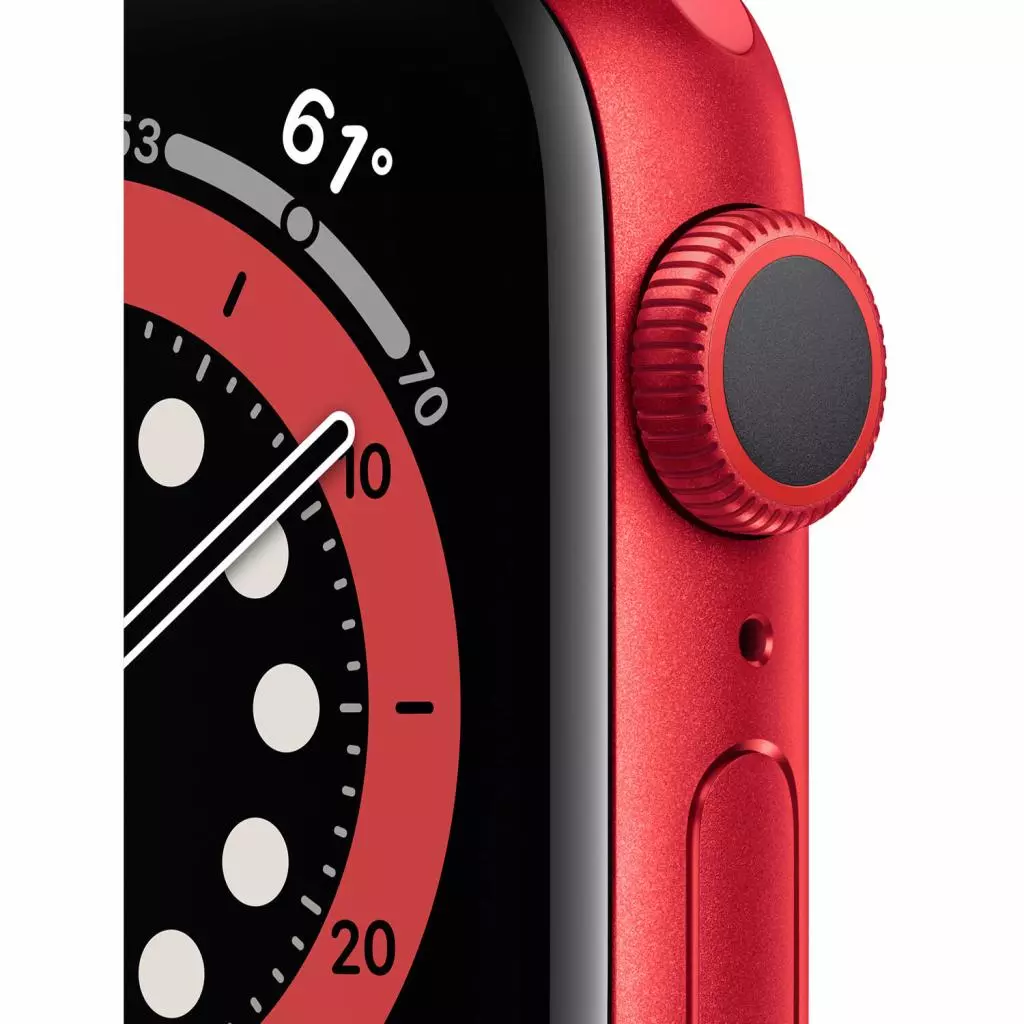 Смарт-часы Apple Watch Series 6 GPS, 40mm PRODUCT(RED) Aluminium Case with PR (M00A3UL/A) - 1