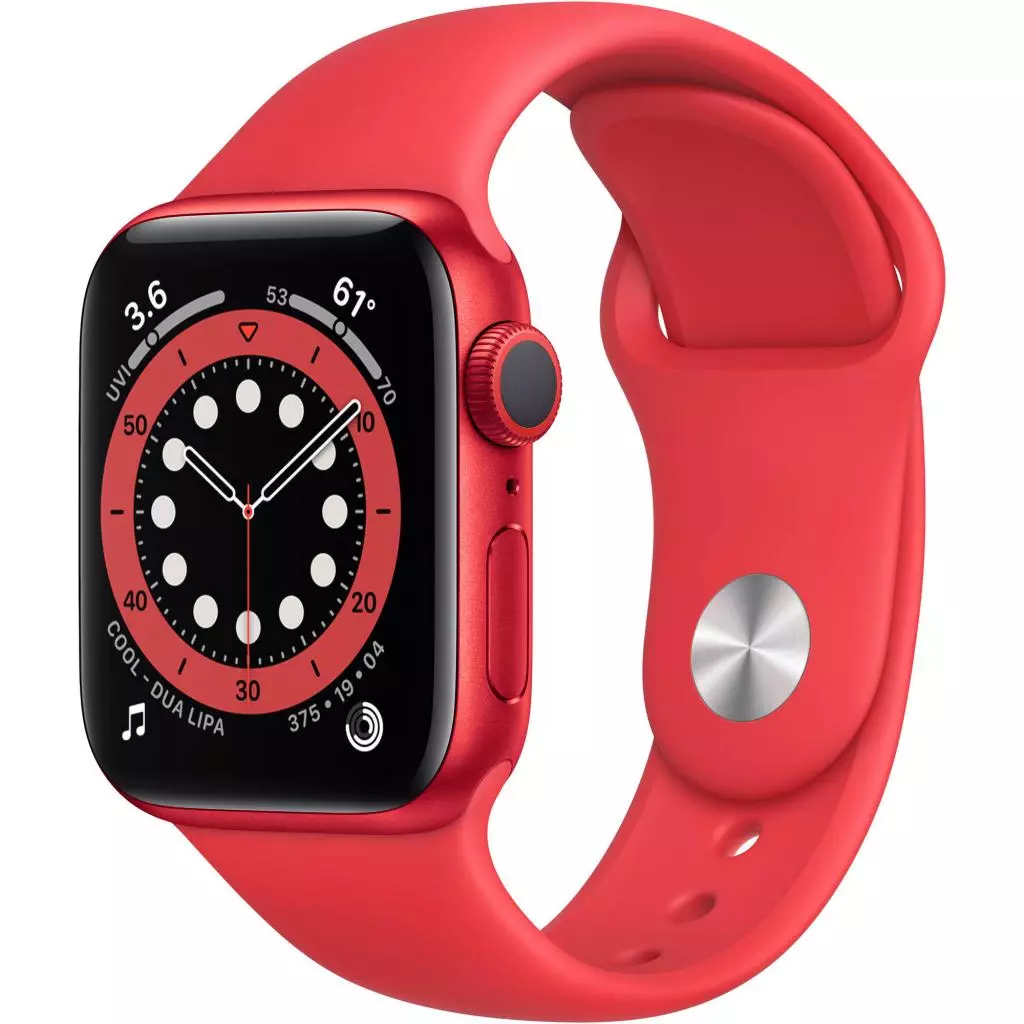 Смарт-часы Apple Watch Series 6 GPS, 40mm PRODUCT(RED) Aluminium Case with PR (M00A3UL/A)