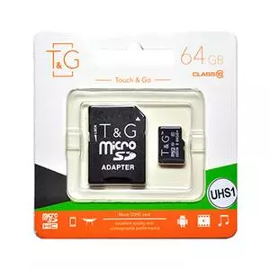 Карта памяти T&G 64GB microSDXC class 10 UHS-I (TG-64GBSDCL10-01)