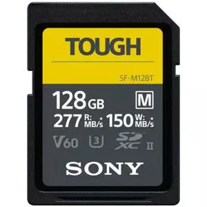 Карта памяти Sony 128GB SDXC class10 UHS-II U3 V60 Tough (SFM128T.SYM)
