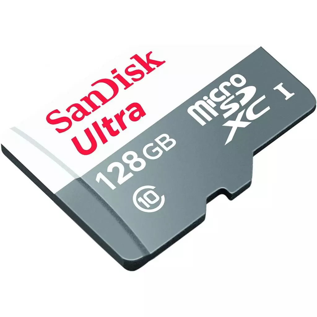 Карта памяти SanDisk 128GB microSDHC class 10 UHS-I Ultra (SDSQUNR-128G-GN3MA) - 1 Карта памяти SanDisk 128GB microSDHC class 10 UHS-I Ultra (SDSQUNR-128G-GN3MA) - 1