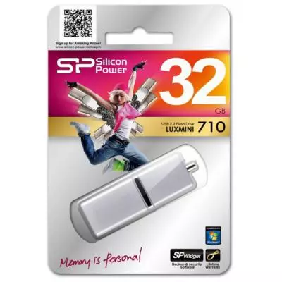 USB флеш накопитель Silicon Power 32GB LuxMini 710 USB 2.0 (SP032GBUF2710V1S) - 2 USB флеш накопитель Silicon Power 32GB LuxMini 710 USB 2.0 (SP032GBUF2710V1S) - 2