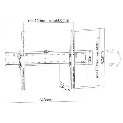 Кронштейн Brateck KL21G-46T - 1 Кронштейн Brateck KL21G-46T - 1