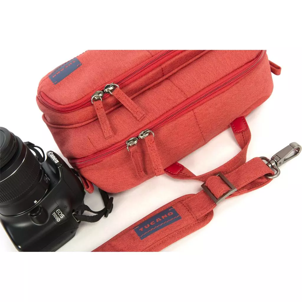 Фото-сумка Tucano Contatto Digital Bag Medium, Red (CBC-M-R) - 4 Фото-сумка Tucano Contatto Digital Bag Medium, Red (CBC-M-R) - 4