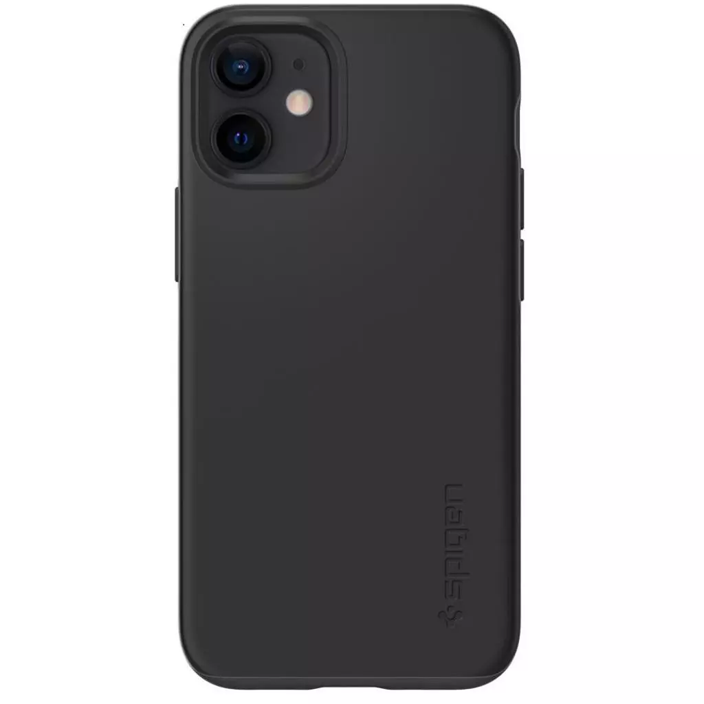 Чехол для моб. телефона Spigen iPhone 12 mini Case Thin Fit, Black (ACS01739)