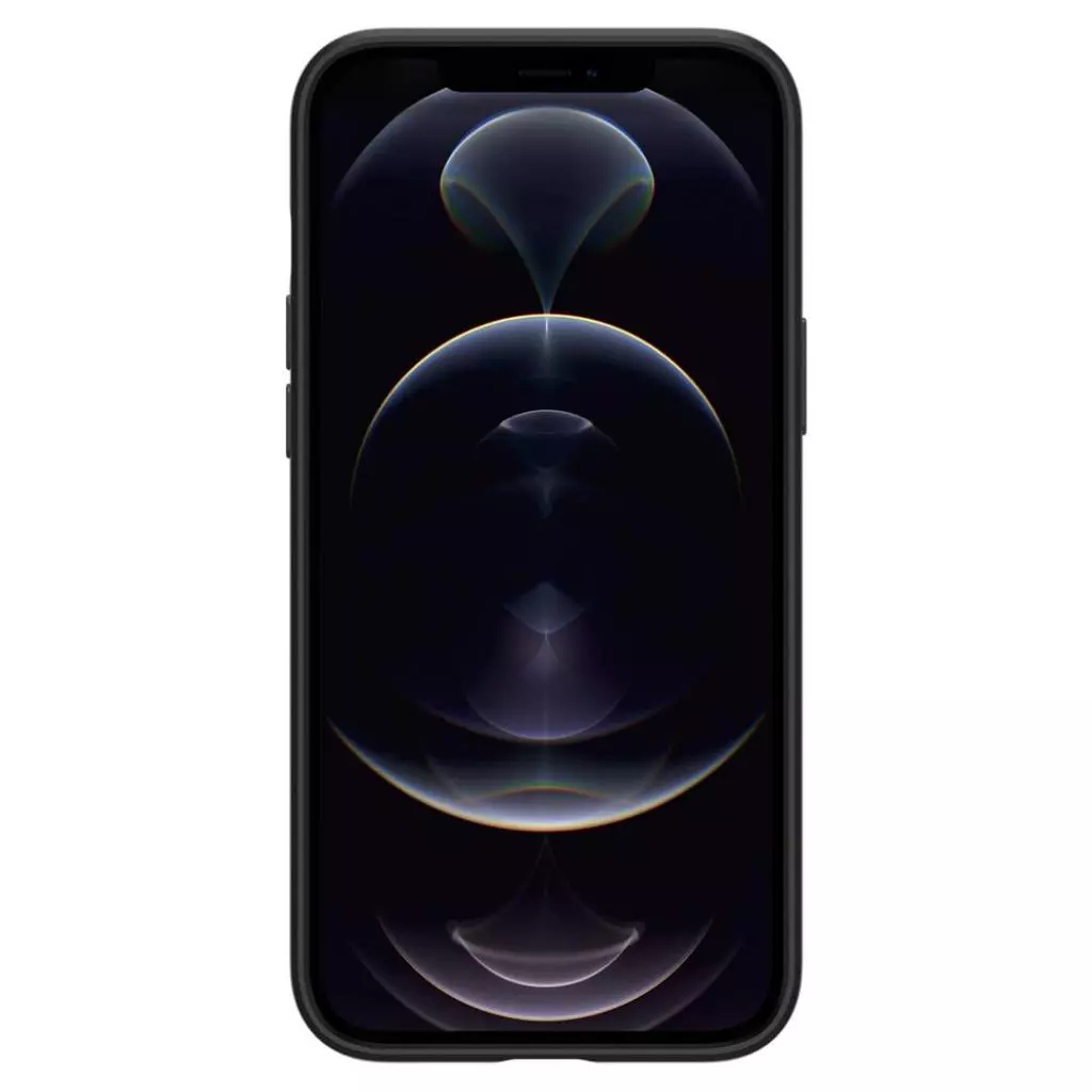 Чехол для моб. телефона Spigen iPhone 12 Pro Max Case Thin Fit, Black (ACS01612) - 4 Чехол для моб. телефона Spigen iPhone 12 Pro Max Case Thin Fit, Black (ACS01612) - 4