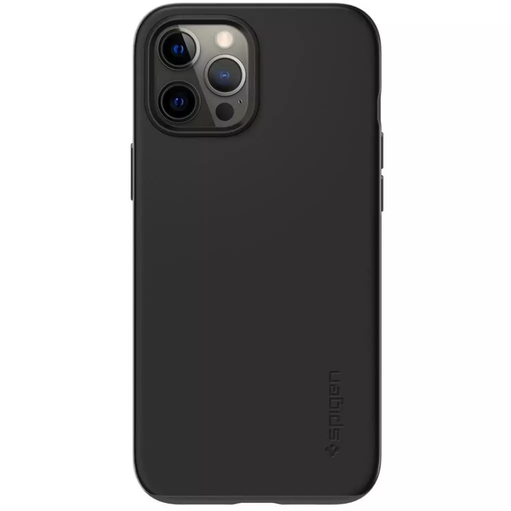 Чехол для моб. телефона Spigen iPhone 12 Pro Max Case Thin Fit, Black (ACS01612)