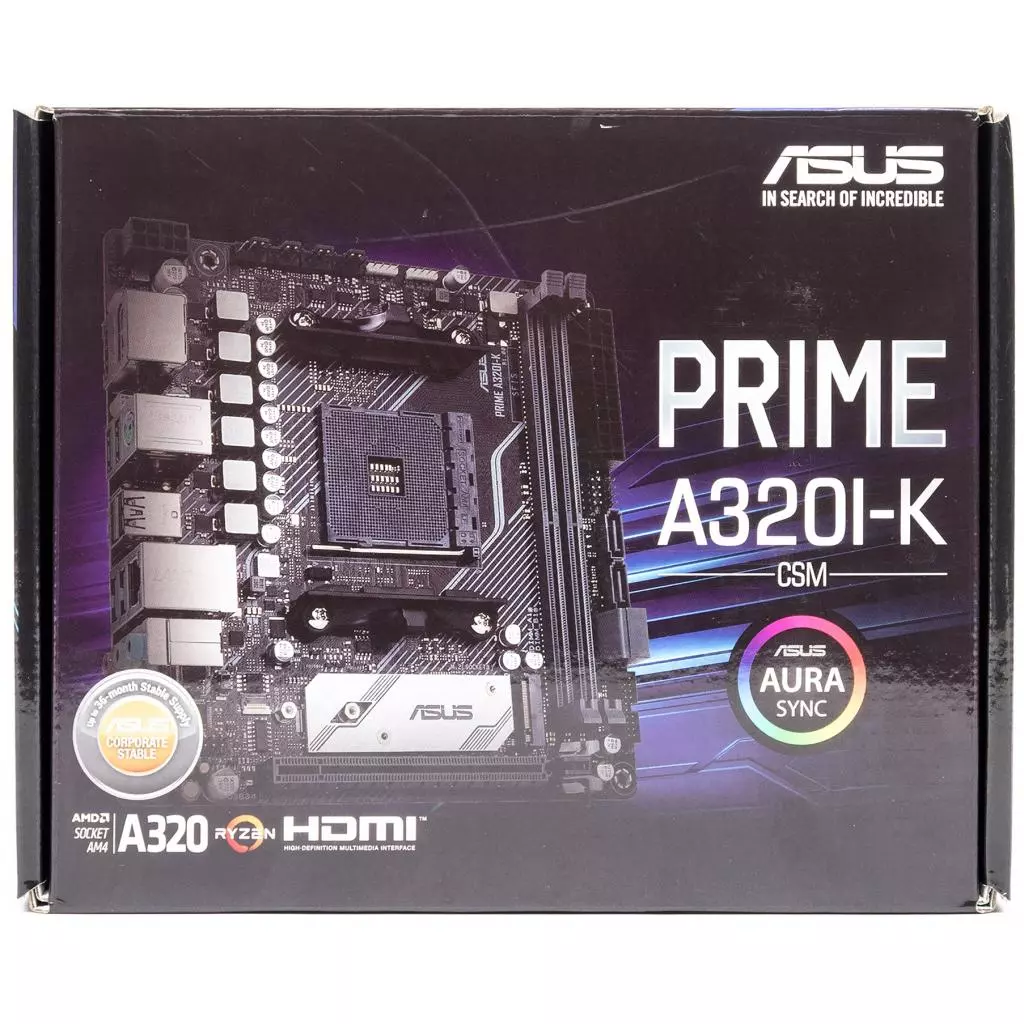 Материнская плата ASUS PRIME A320I-K - 7 Материнская плата ASUS PRIME A320I-K - 7