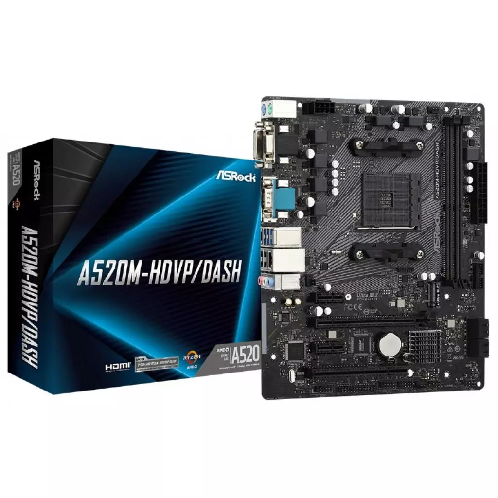 Материнская плата ASRock A520M-HDVP/DASH