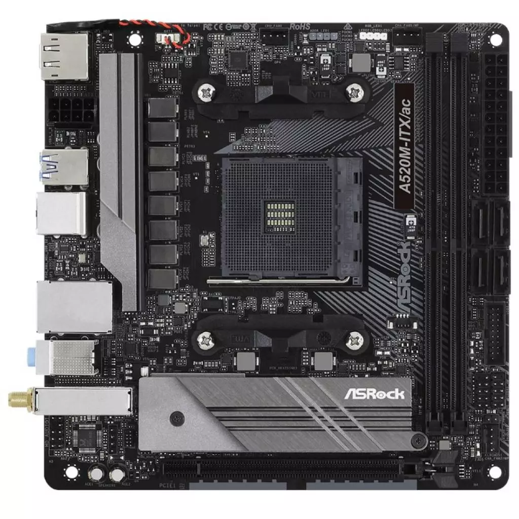 Материнская плата ASRock A520M-ITX/AC - 1 Материнская плата ASRock A520M-ITX/AC - 1