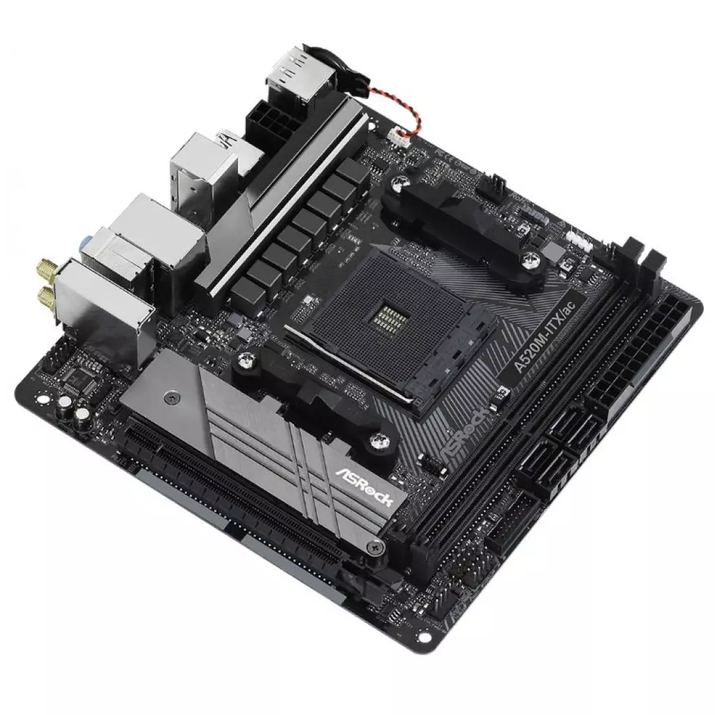 Материнская плата ASRock A520M-ITX/AC - 4 Материнская плата ASRock A520M-ITX/AC - 4