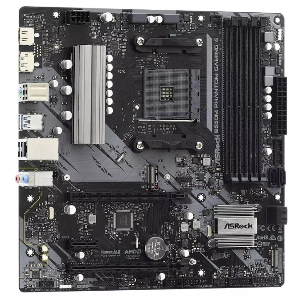 Материнская плата ASRock B550M PHANTOM GAMING 4 - 3 Материнская плата ASRock B550M PHANTOM GAMING 4 - 3