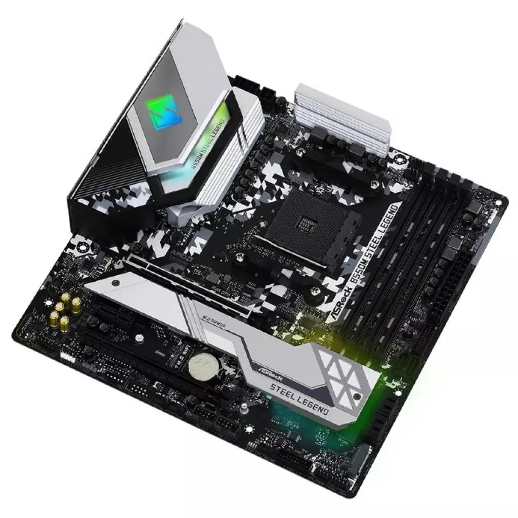 Материнская плата ASRock B550M STEEL LEGEND - 4 Материнская плата ASRock B550M STEEL LEGEND - 4