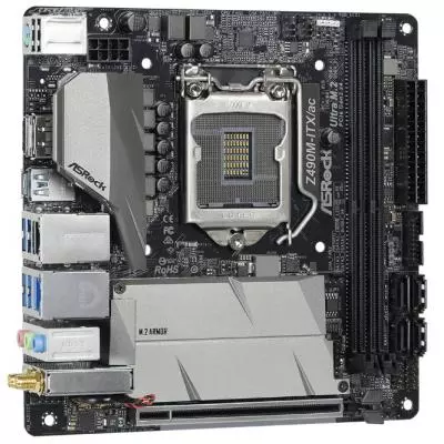 Материнская плата ASRock Z490M-ITX/AC - 3 Материнская плата ASRock Z490M-ITX/AC - 3