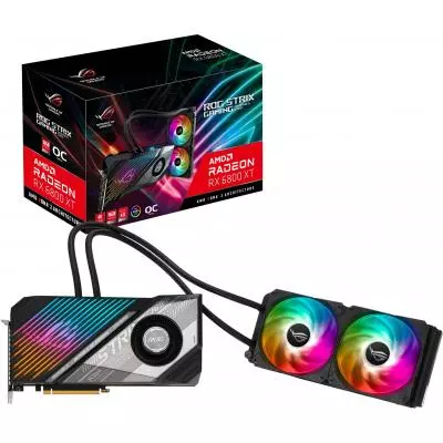 Видеокарта ASUS Radeon RX 6800 XT 16Gb ROG STRIX LC OC GAMING (ROG-STRIX-LC-RX6800XT-O16G-GAMING)