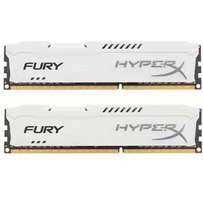 Модуль памяти для компьютера DDR3 8Gb (2x4GB) 1866 MHz HyperX Fury White Kingston Fury (ex.HyperX) (HX318C10FWK2/8)