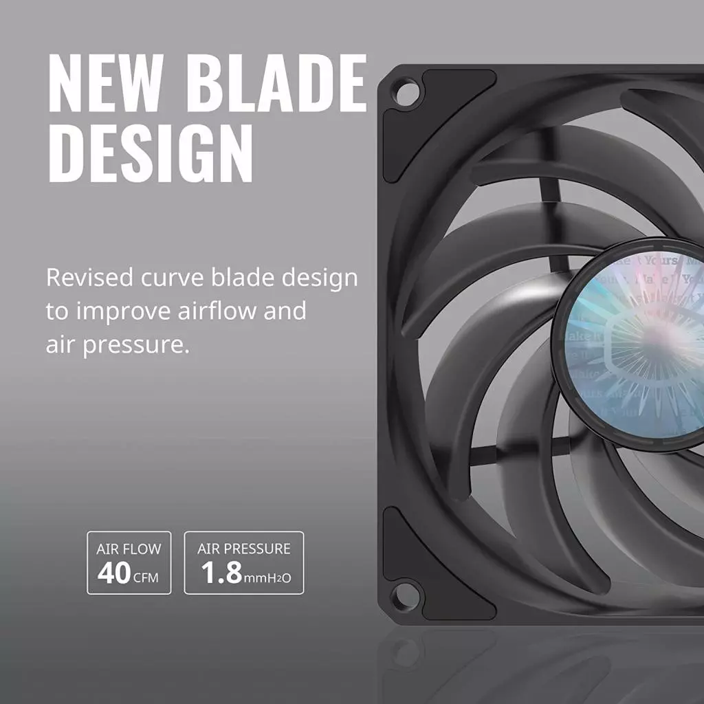 Кулер для корпуса CoolerMaster SickleFlow 92 (MFX-B9NN-23NPK-R1) - 7 Кулер для корпуса CoolerMaster SickleFlow 92 (MFX-B9NN-23NPK-R1) - 7