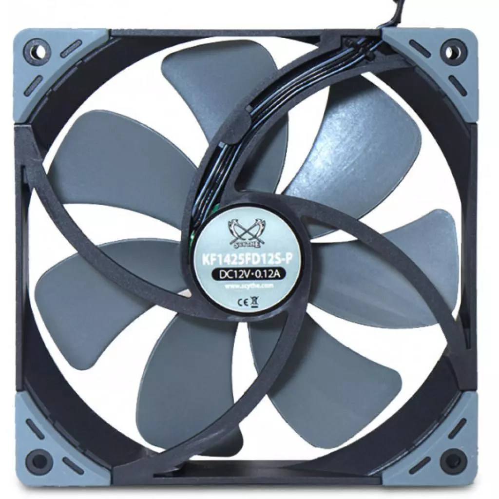 Кулер для корпуса Scythe Kaze Flex 140 mm Square PWM (KF1425FD12S-P) - 2 Кулер для корпуса Scythe Kaze Flex 140 mm Square PWM (KF1425FD12S-P) - 2