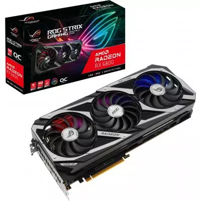 Видеокарта ASUS Radeon RX 6800 16Gb ROG STRIX OC GAMING (ROG-STRIX-RX6800-O16G-GAMING)