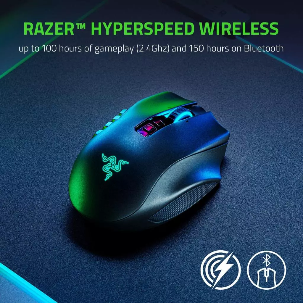 Мышка Razer Naga PRO Wireless Black (RZ01-03420100-R3G1) - 1 Мышка Razer Naga PRO Wireless Black (RZ01-03420100-R3G1) - 1