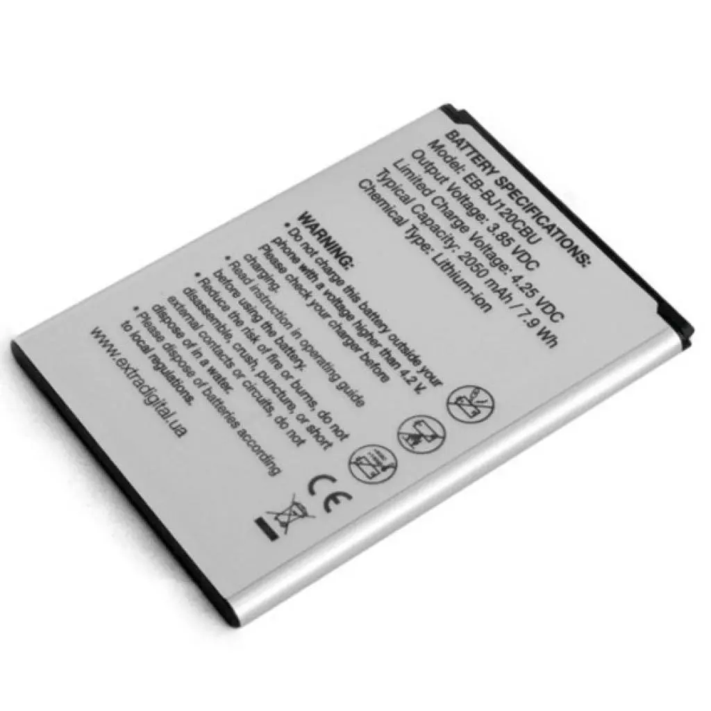 Аккумуляторная батарея для телефона Extradigital Samsung EB-BJ120CBU, 2050 mAh (BMS6478) - 3 Аккумуляторная батарея для телефона Extradigital Samsung EB-BJ120CBU, 2050 mAh (BMS6478) - 3