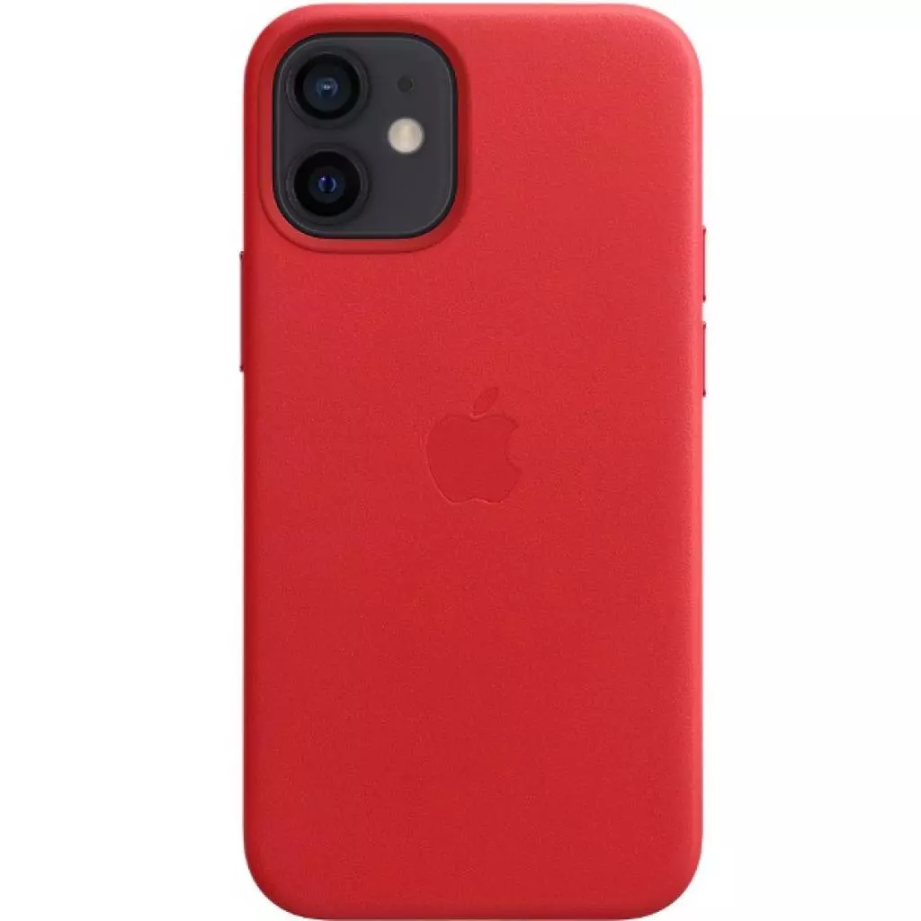 Чехол для моб. телефона Apple iPhone 12 mini Leather Case with MagSafe - (PRODUCT)RED (MHK73ZE/A) - 4 Чехол для моб. телефона Apple iPhone 12 mini Leather Case with MagSafe - (PRODUCT)RED (MHK73ZE/A) - 4