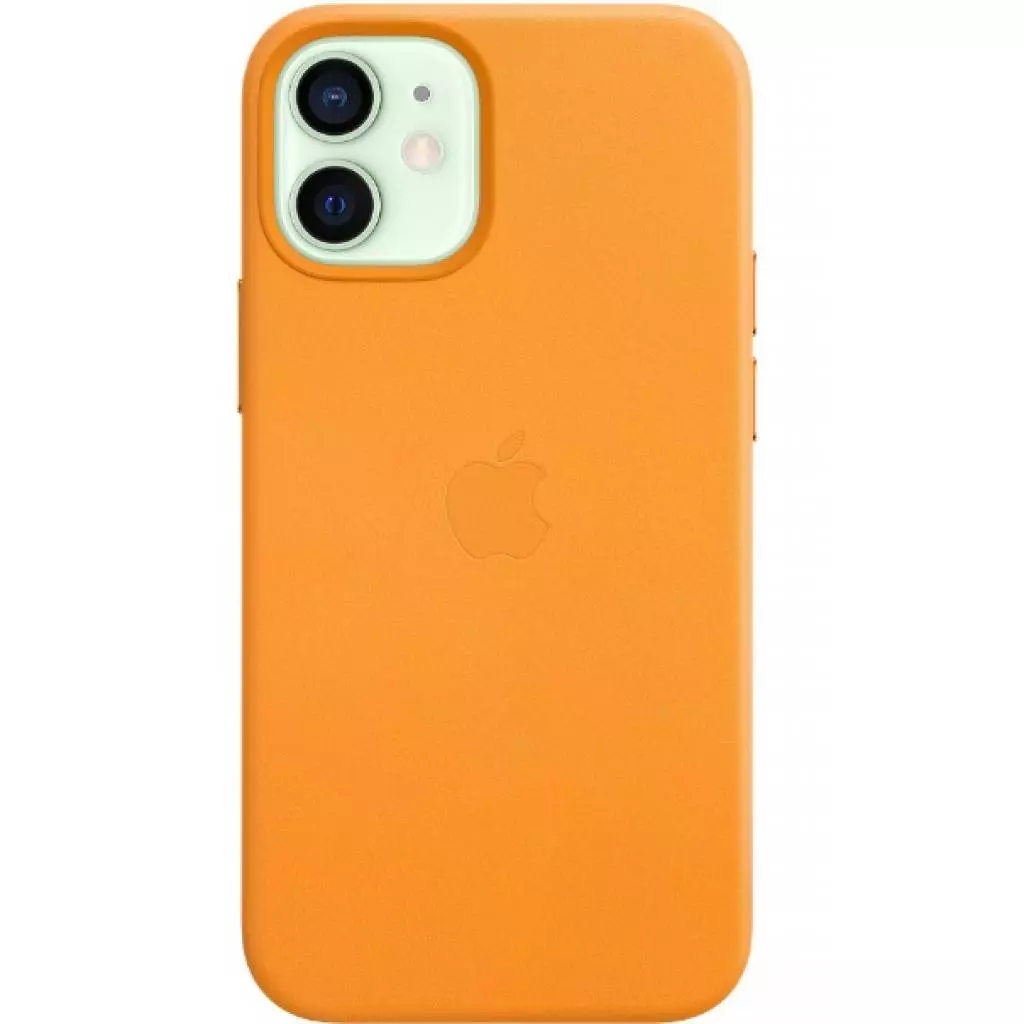 Чехол для моб. телефона Apple iPhone 12 mini Leather Case with MagSafe - California Poppy (MHK63ZE/A) - 1 Чехол для моб. телефона Apple iPhone 12 mini Leather Case with MagSafe - California Poppy (MHK63ZE/A) - 1