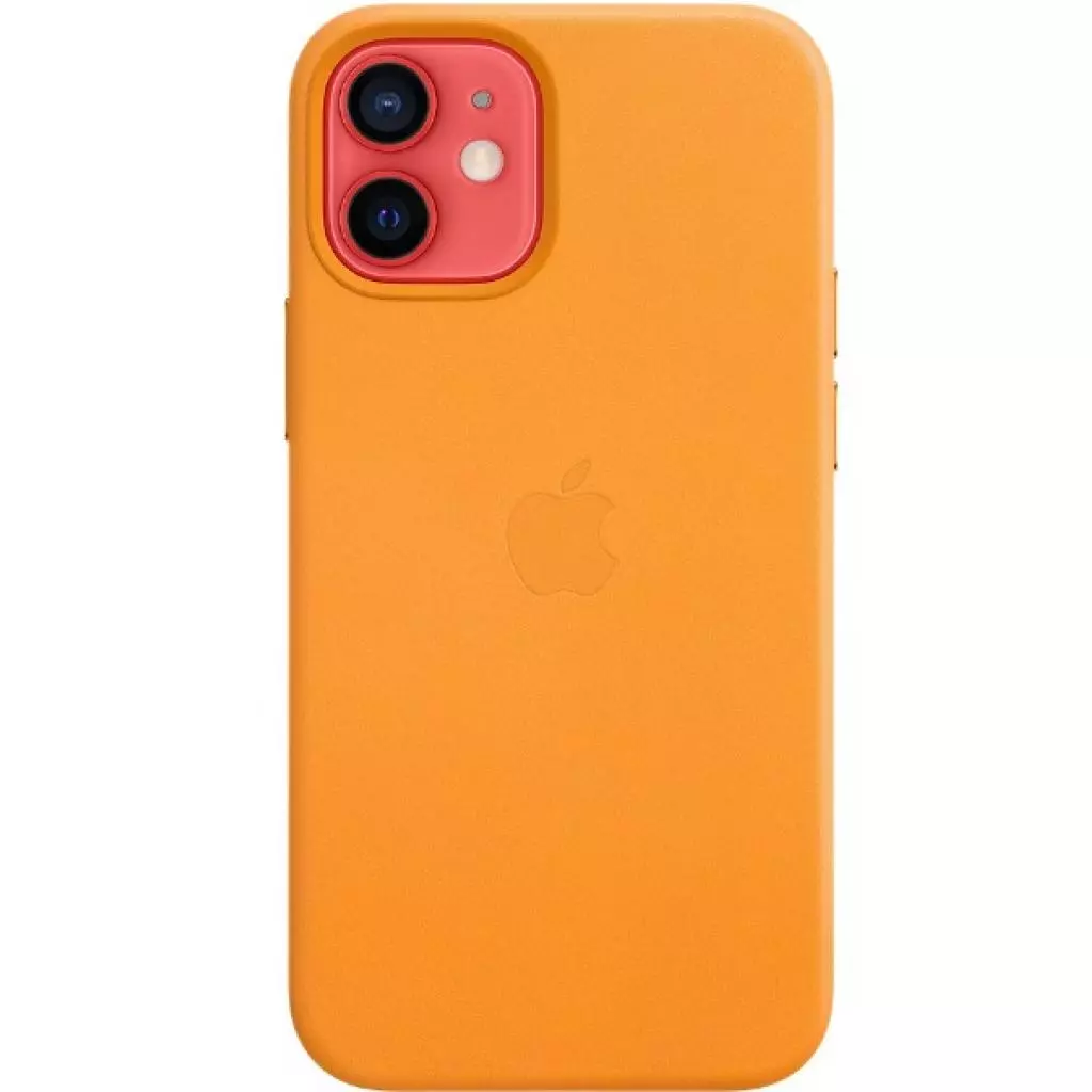 Чехол для моб. телефона Apple iPhone 12 mini Leather Case with MagSafe - California Poppy (MHK63ZE/A) - 2 Чехол для моб. телефона Apple iPhone 12 mini Leather Case with MagSafe - California Poppy (MHK63ZE/A) - 2