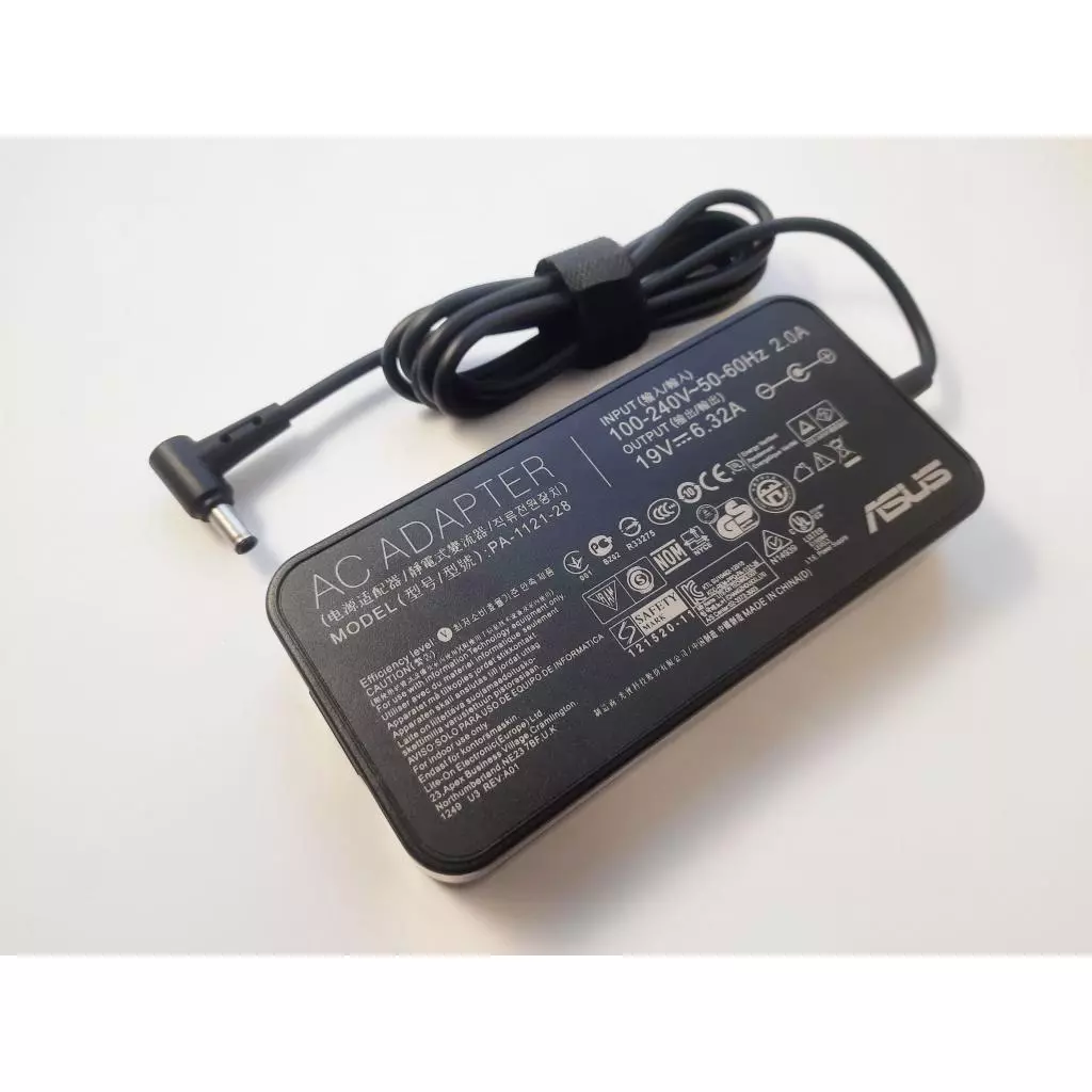 Блок питания к ноутбуку ASUS 120W 19V, 6.32A, разъем 6.0/3.7 (pin inside), Slim-корпус (PA-1121-28 / A40296) - 1 Блок питания к ноутбуку ASUS 120W 19V, 6.32A, разъем 6.0/3.7 (pin inside), Slim-корпус (PA-1121-28 / A40296) - 1