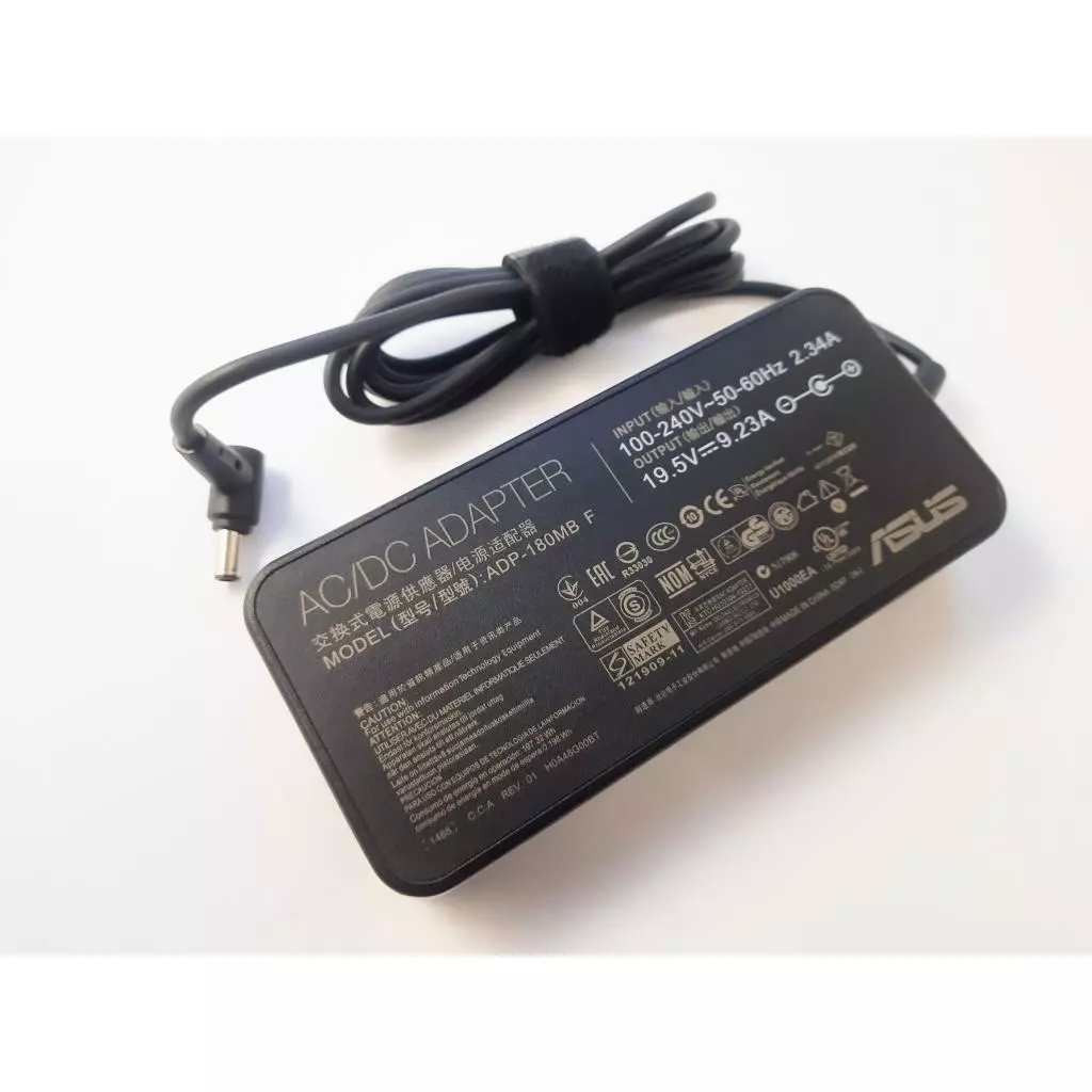 Блок питания к ноутбуку ASUS 180W 19.5V, 9.23A, разъем 6.0/3.7 (pin inside), Slim-корпус (ADP-180MB / A40298) - 1 Блок питания к ноутбуку ASUS 180W 19.5V, 9.23A, разъем 6.0/3.7 (pin inside), Slim-корпус (ADP-180MB / A40298) - 1