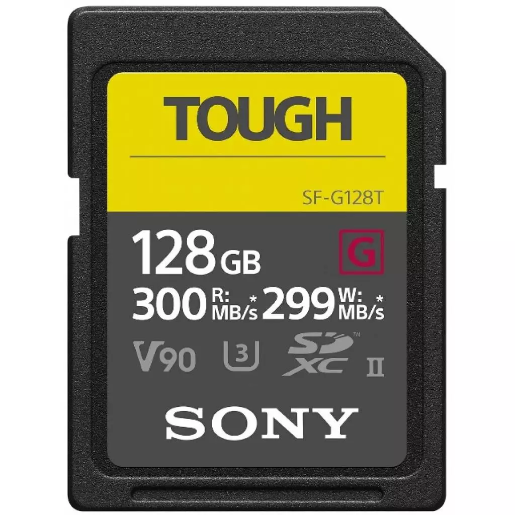 Карта памяти Sony 128GB SDXC class10 UHS-II U3 V90 Tough (SFG1TG)