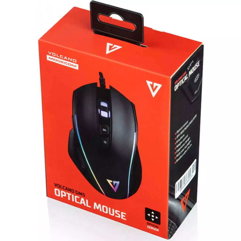 Мышка Modecom Volcano MC-GM5 RGB USB Black (M-MC-GM5-100) - 4