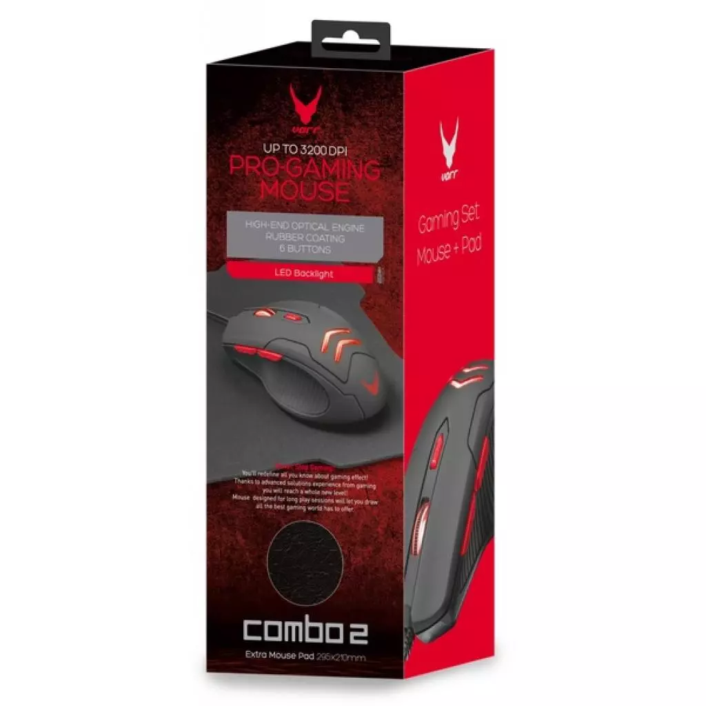 Мышка Varr Set MPX4 + Mouse Pad 295x210 (VSETMPX4) - 4