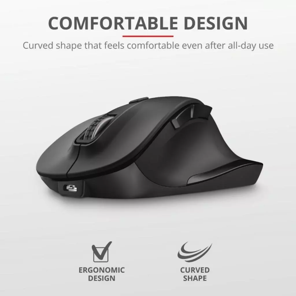 Мышка Trust Fyda Rechargeable Comfort Black (23804) - 11